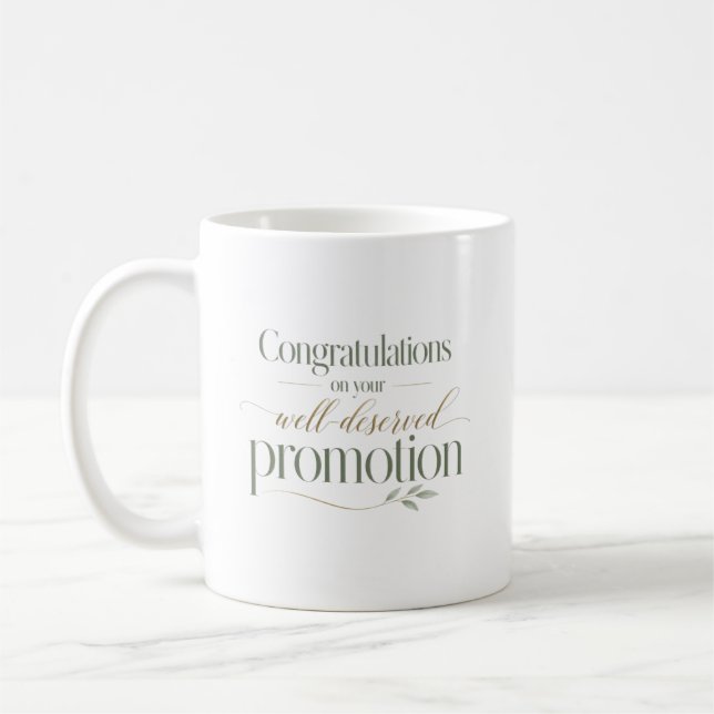 Congratulations on Your Promotion Coffee Mug (Left)
