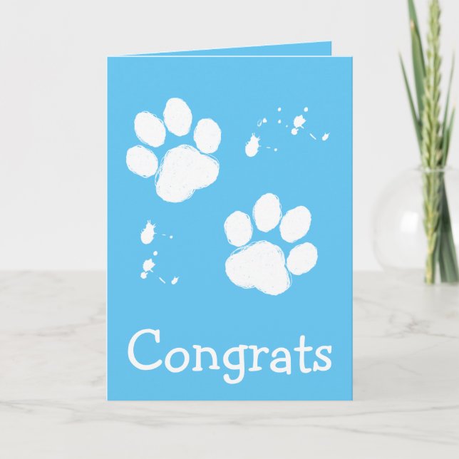 Congratulations on Your Rescue Dog Card (Front)
