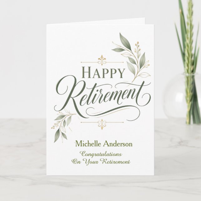 Congratulations On Your Retirement Personalised  Card (Front)