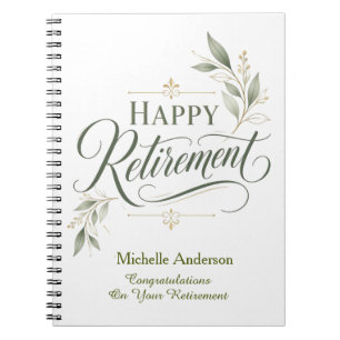 Congratulations On Your Retirement Personalised  Notebook