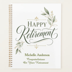 Congratulations On Your Retirement Personalised Planner