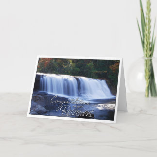 Congratulations on Your Retirement- Waterfall Pic Card