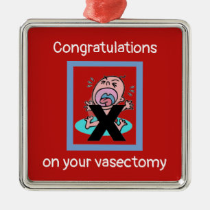 Congratulations on your Vasectomy Metal Tree Decoration