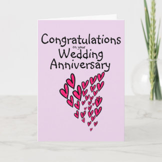 Congratulations on your wedding anniversary card