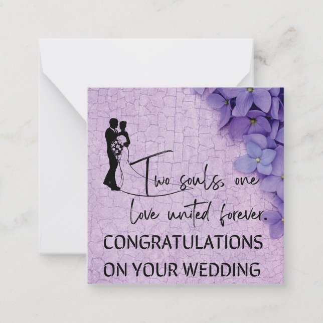 Congratulations on your wedding card (Front)