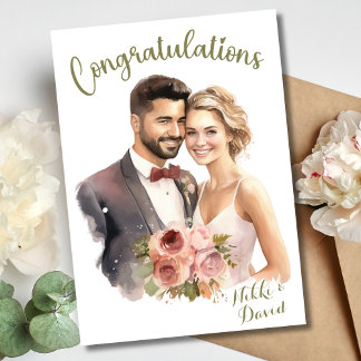 Congratulations On Your Wedding Custom Card