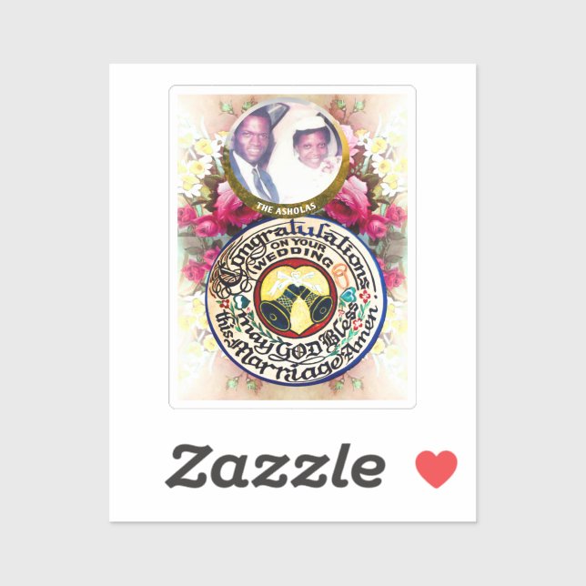 Congratulations on your wedding Custom-Cut (Sheet)