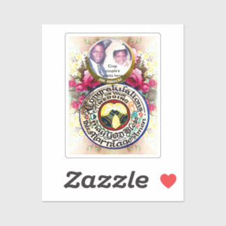 Congratulations on your wedding Custom-Cut Sticker