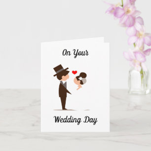 CONGRATULATIONS ON YOUR WEDDING DAY CARD