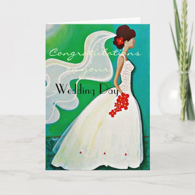 Congratulations on your "Wedding Day" Card (Front)