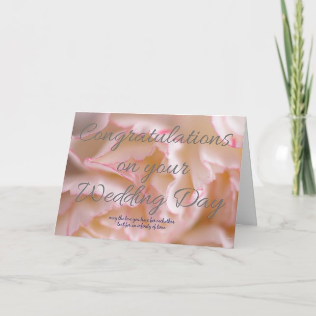 Congratulations on your Wedding Day Card (Front)