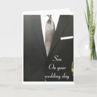 CONGRATULATIONS ON YOUR WEDDING DAY **SON**
