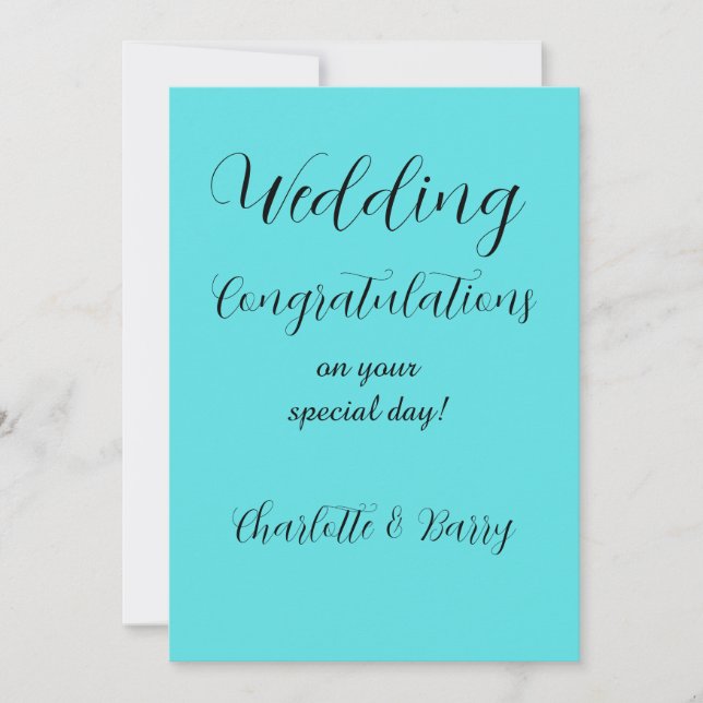 Congratulations on Your Wedding Invitation (Front)