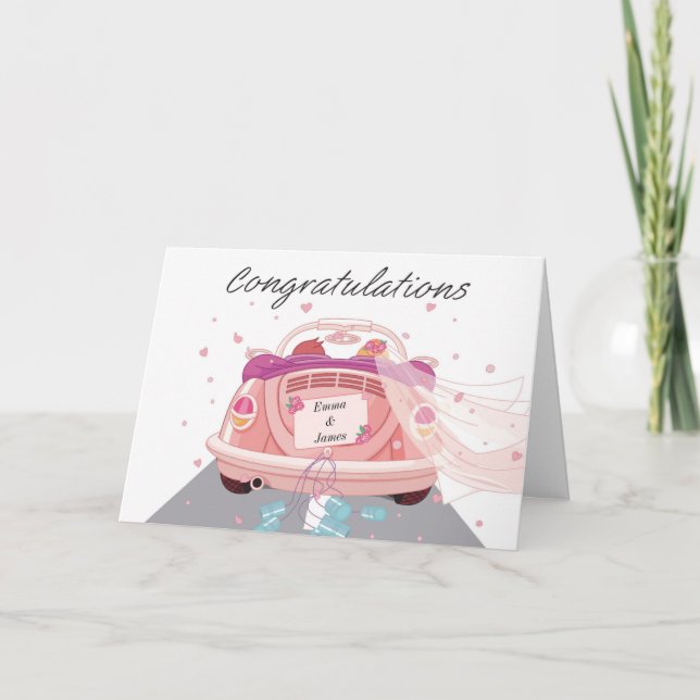 Congratulations On Your Wedding Personalised Card (Front)