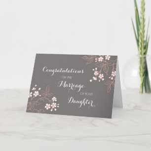 Congratulations Parents of the Bride Vintage Card