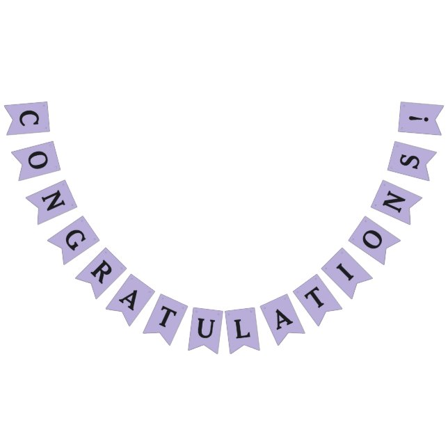 "Congratulations" party bunting banner (All)