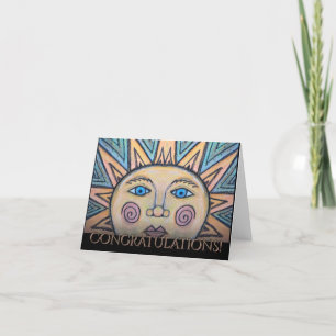 Congratulations Peace Sun Card