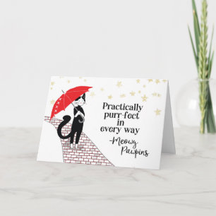 Congratulations Performance Cat Humour Meowy Pawpi Card