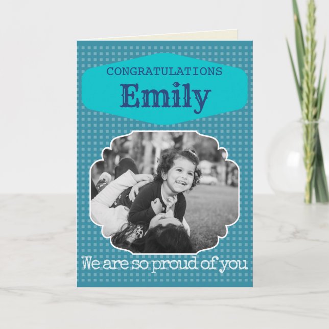 Congratulations Personalised Graduation Card (Front)