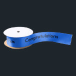 Congratulations - Personalised Satin Ribbon<br><div class="desc">Add your own message,  greeting,  name,  company name,  date,  occasion,  to this personalised ribbon. Use ribbon for weddings,  anniversary,  birthdays,  retirement,  graduation,  new job,  new job,  new baby,  engagement or other celebrations.</div>