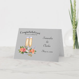 Congratulations Personalised Wedding Greeting Card