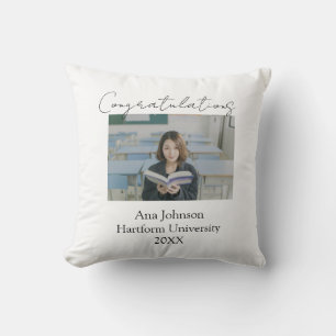 Congratulations photo graduate name university yea cushion
