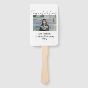 Congratulations photo graduate name university yea hand fan