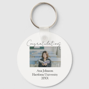 Congratulations photo graduate name university yea key ring