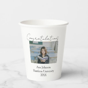 Congratulations photo graduate name university yea paper cups