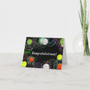 Congratulations Pickleball Player! Thank You Card