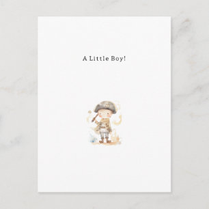 Congratulations Pirate New Baby Birth Card