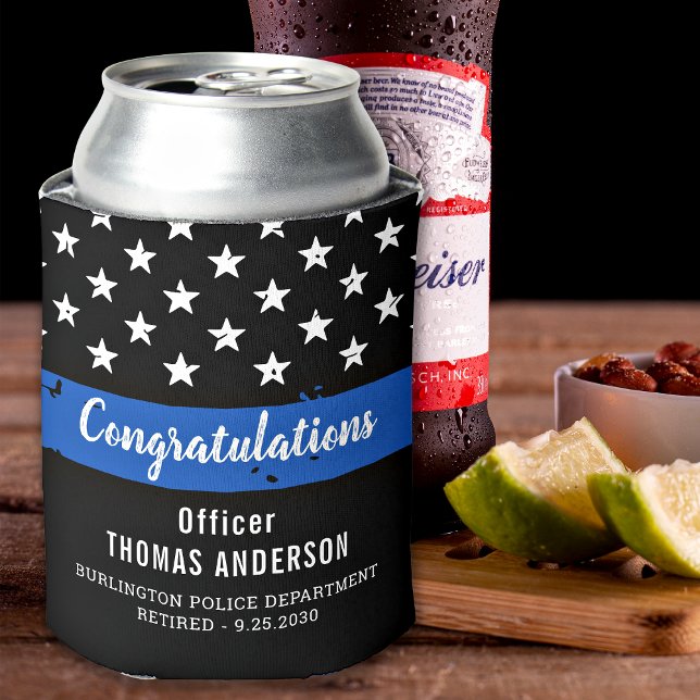 Congratulations Police Retirement Party  Can Cooler (Creator Uploaded)