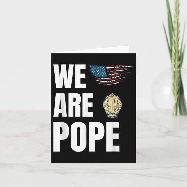 Congratulations Pope Leo Xiv. Us Celebration - We  Card (Front)