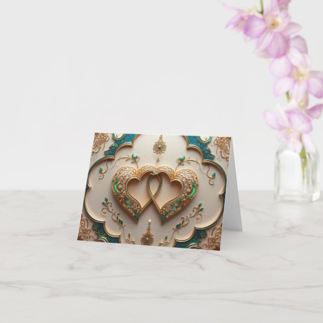 Congratulations postcard Mabrouk (Orchid)