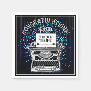 Congratulations Publication Personalised Starry 2 Napkin