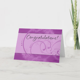 Congratulations (Purple) Card