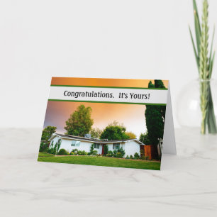 Congratulations Rapporteur, Mortgage Co. Thank You Card