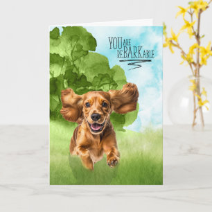 Congratulations reBARKable Cocker Spaniel Dog Card