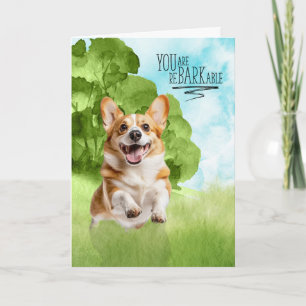 Congratulations reBARKable Welsh Corgi Dog Card