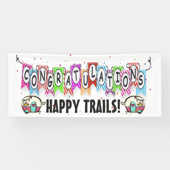 CONGRATULATIONS Retirement - Wedding Banner (Horizontal)