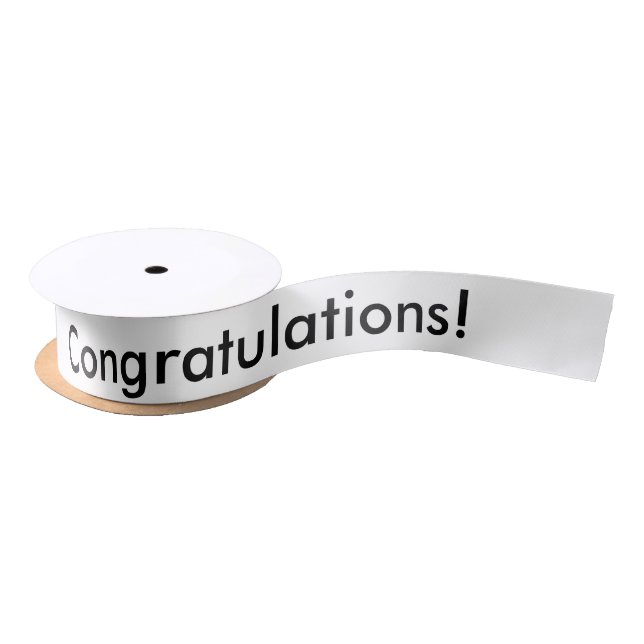 Congratulations Ribbon Satin Ribbon (Spool)