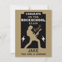 Congratulations Rock Guitar Exam