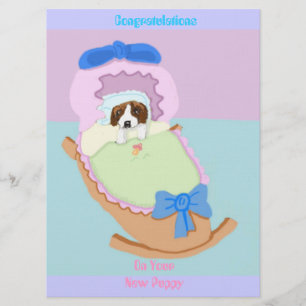 Congratulations; Saint Bernard Card