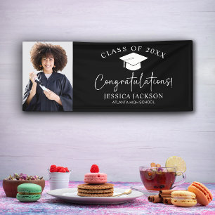 Congratulations! Script Photo Graduation  Banner
