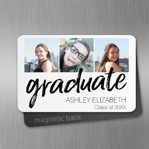 Congratulations Senior 3 Photo for Graduation Magnet