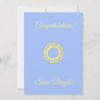 Congratulations Shine Bright on Light Blue