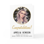 Congratulations Simple Graduate Photo Graduation 