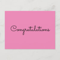 congratulations simple minimal text style card