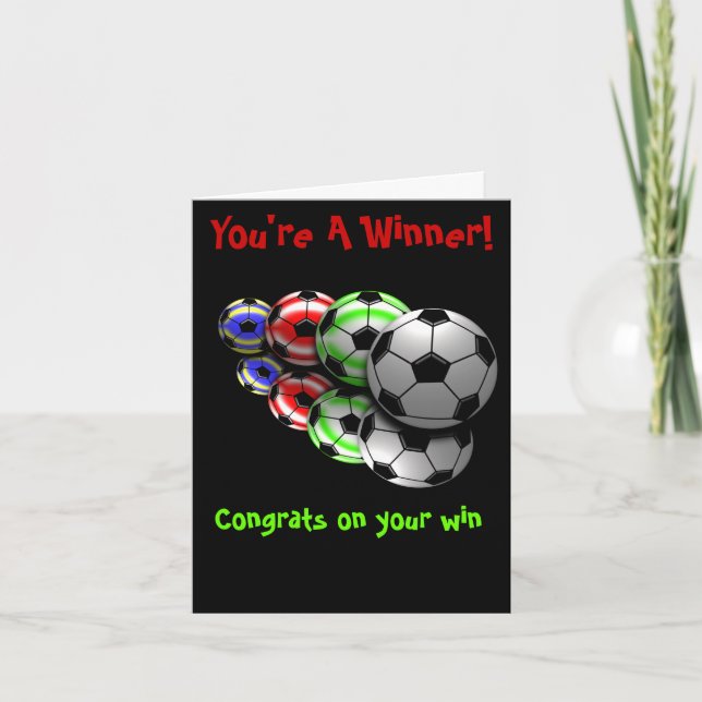 Congratulations Soccer Card (Front)