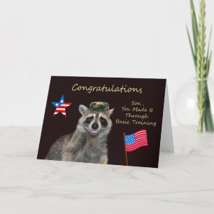 Congratulations Son, Basic Training Greeting Card